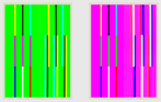  Ingo Nussbaumer, zusammengestellte Beispiele aus der Loopserie:<em> <strong>Farbkonstanz  und Farbfächerung</strong></em>. © Ingo Nussbaumer